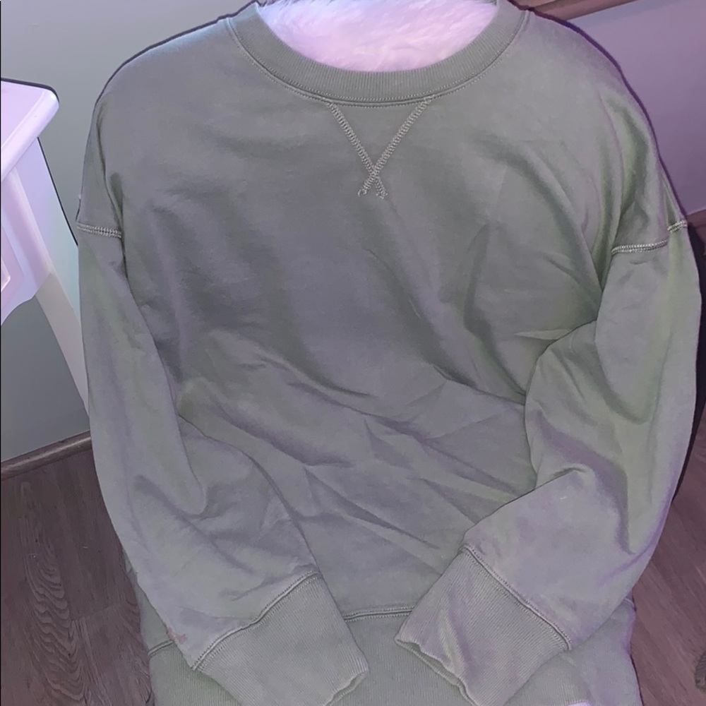 Oversized crew neck sweatshirt